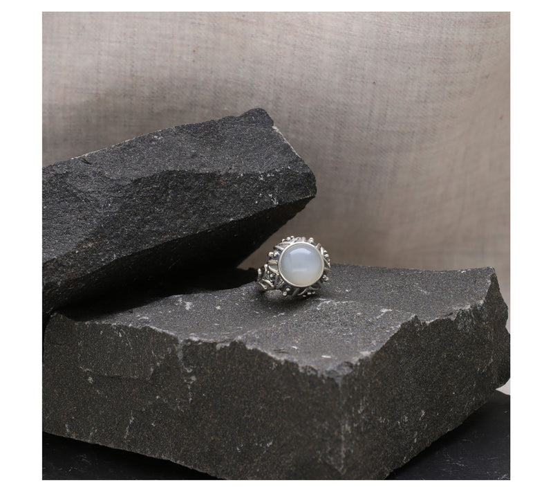 Elyse Ryan Sterling Silver Moonstone Ring — View 4
