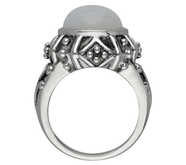 Elyse Ryan Sterling Silver Moonstone Ring — View 2