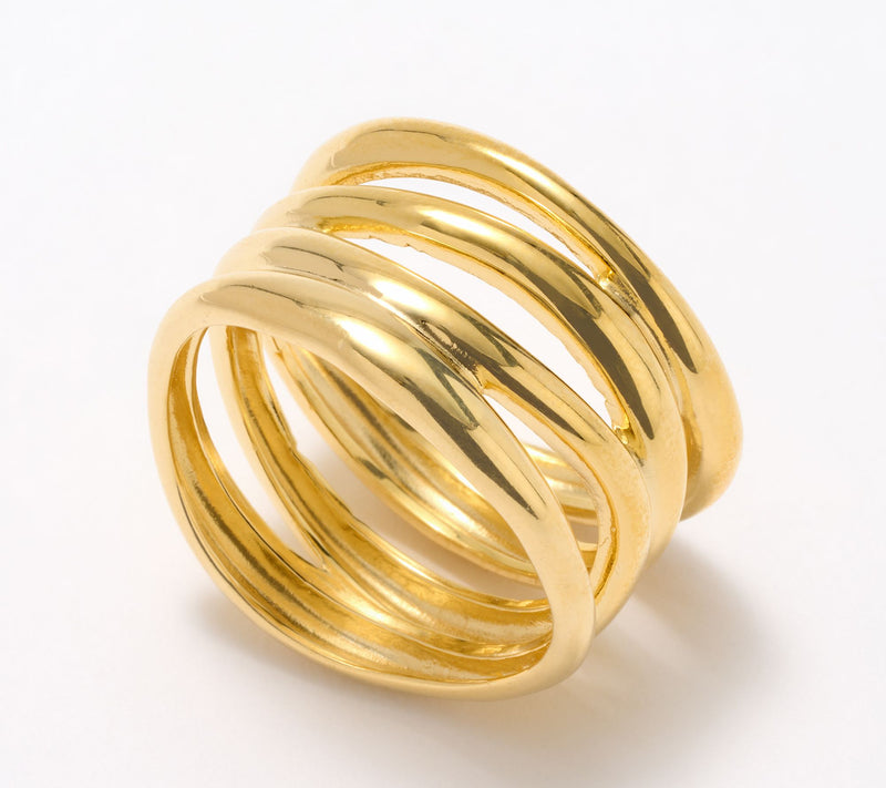 UltraFine 950 Silver Polished Multistrand Ring — Main view