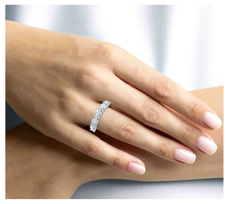 Vida Lab Diamonds 1.00 cttw Lab Grown Ring,14K White Gold — View 6