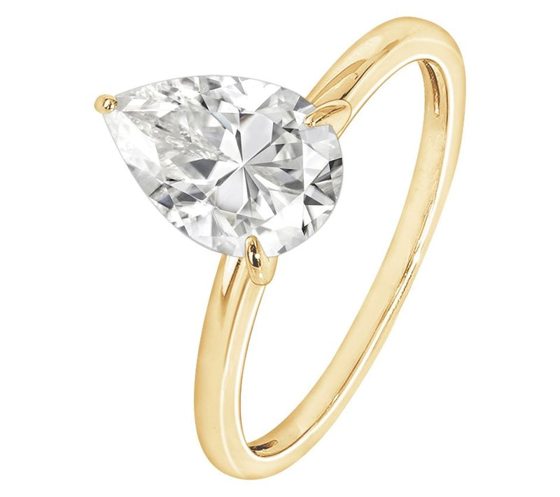 Diamonique 2.00 cttw Choice of Cut Solitaire Ring, 14K Gold — View 11