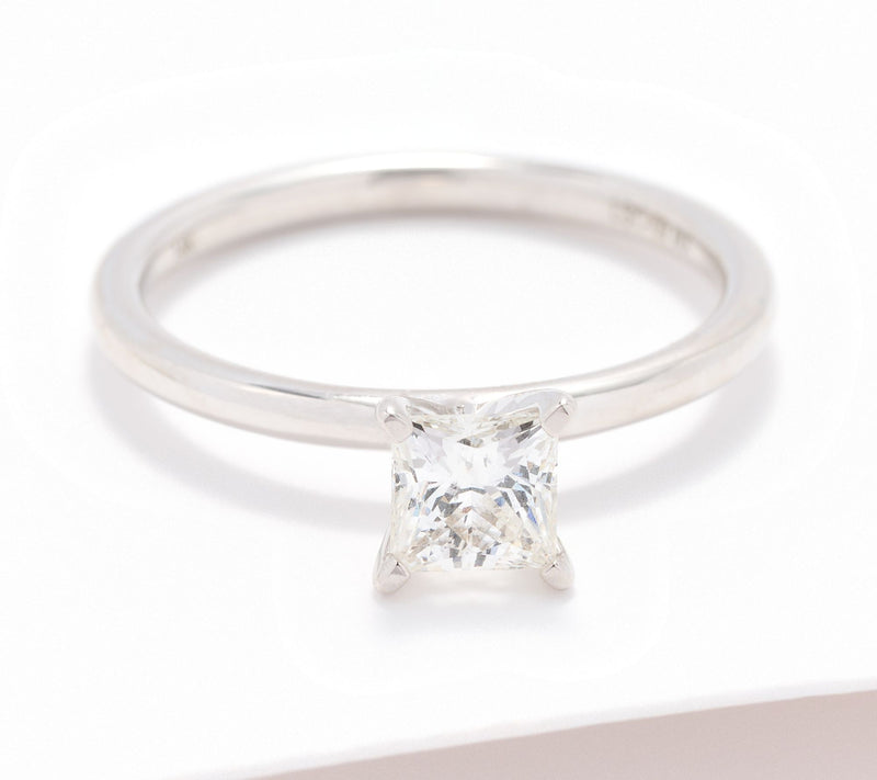 Affinity Diamonds 0.75ct Princess Ring, 14K Gold — Main view