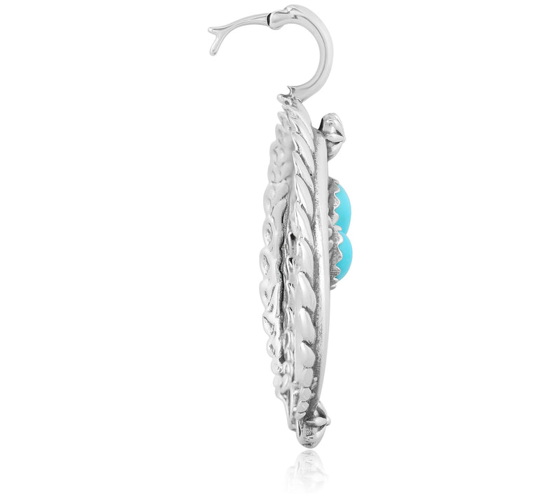 American West Sterling Silver Gemstone Rope Naj a Enhancer — View 4