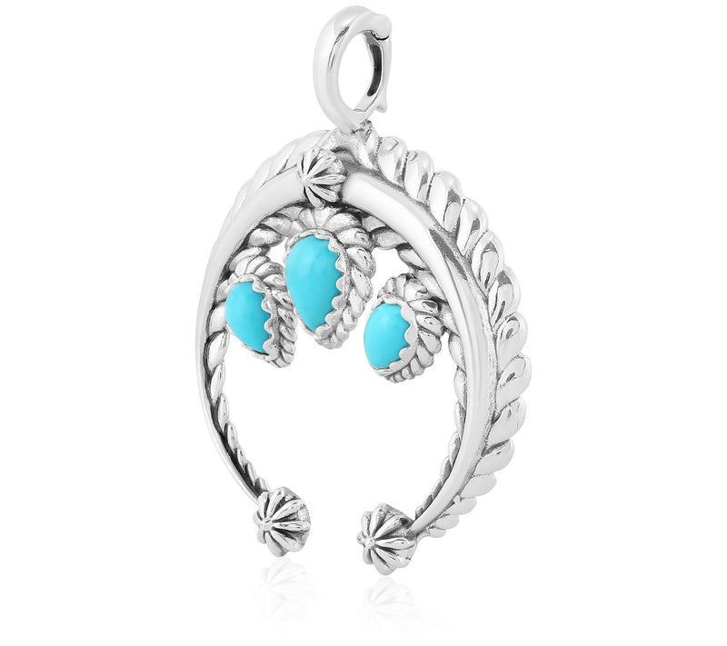 American West Sterling Silver Gemstone Rope Naj a Enhancer — View 2