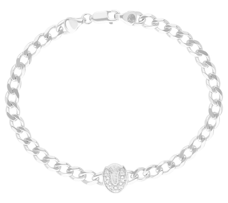 Goddaughters Sterling Silver White Topaz Tulip Bracelet — Main view