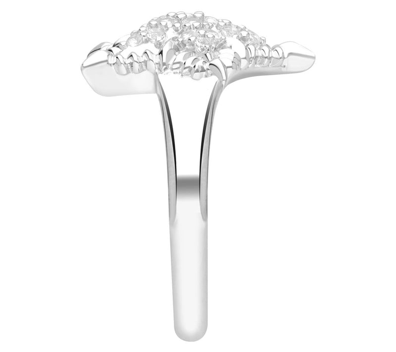 Margo Manhattan Sterling Silve r White Topaz S ophia Star Ring — View 3