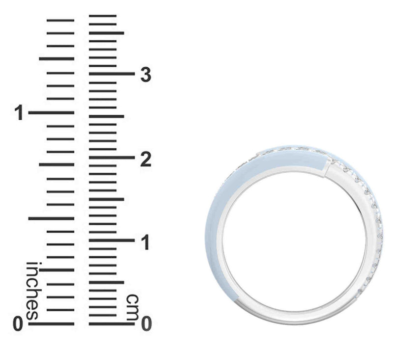Vida Lab Diamon ds Lab Grown Double Wrap Ri ng, Sterling — View 10