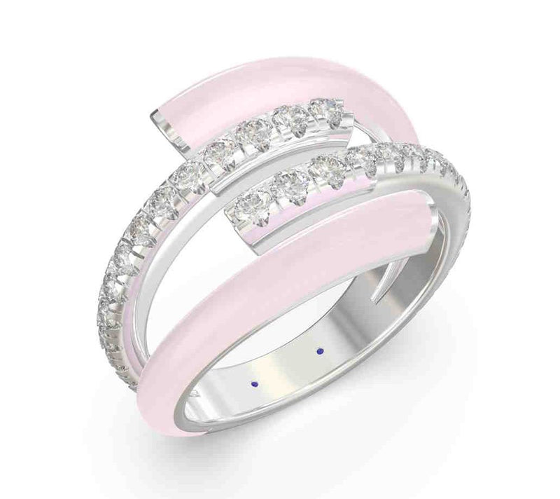 Vida Lab Diamon ds Lab Grown Double Wrap Ri ng, Sterling — View 5