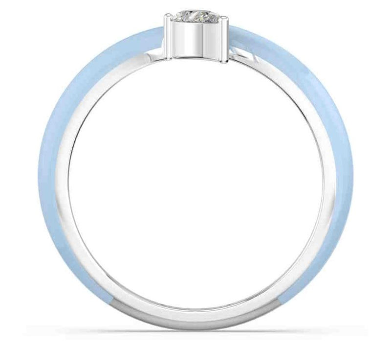 Vida Lab Diamonds Ceramic Chic Serpentine Wraping, Sterling — View 8