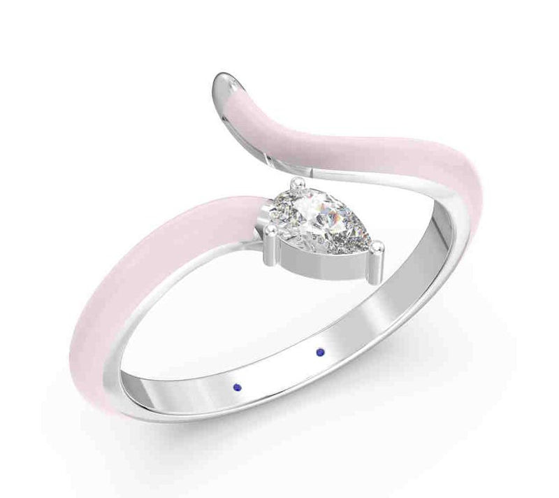 Vida Lab Diamonds Ceramic Chic Serpentine Wraping, Sterling — View 5