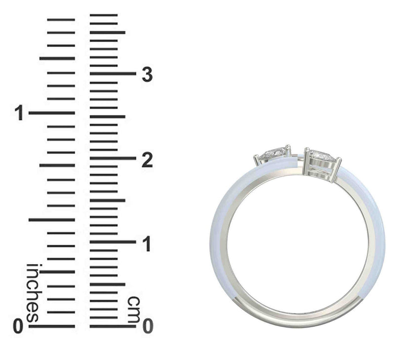 Vida Lab Diamonds Lab Grown Snake Wrap Ring,Sterling — View 9