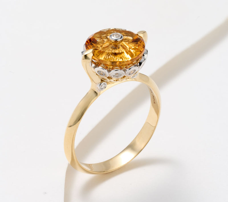 Glenn Lehrer Torus Cut Gemstone Circles Ring, 14K Gold — View 5