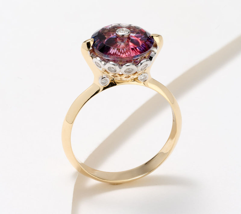 Glenn Lehrer Torus Cut Gemstone Circles Ring, 14K Gold — View 9