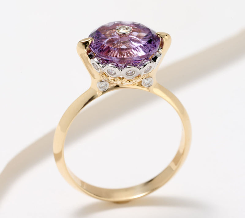 Glenn Lehrer Torus Cut Gemstone Circles Ring, 14K Gold — View 10
