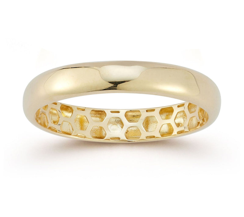Luminosa Gold Polished Band Ring, 14K — Main view