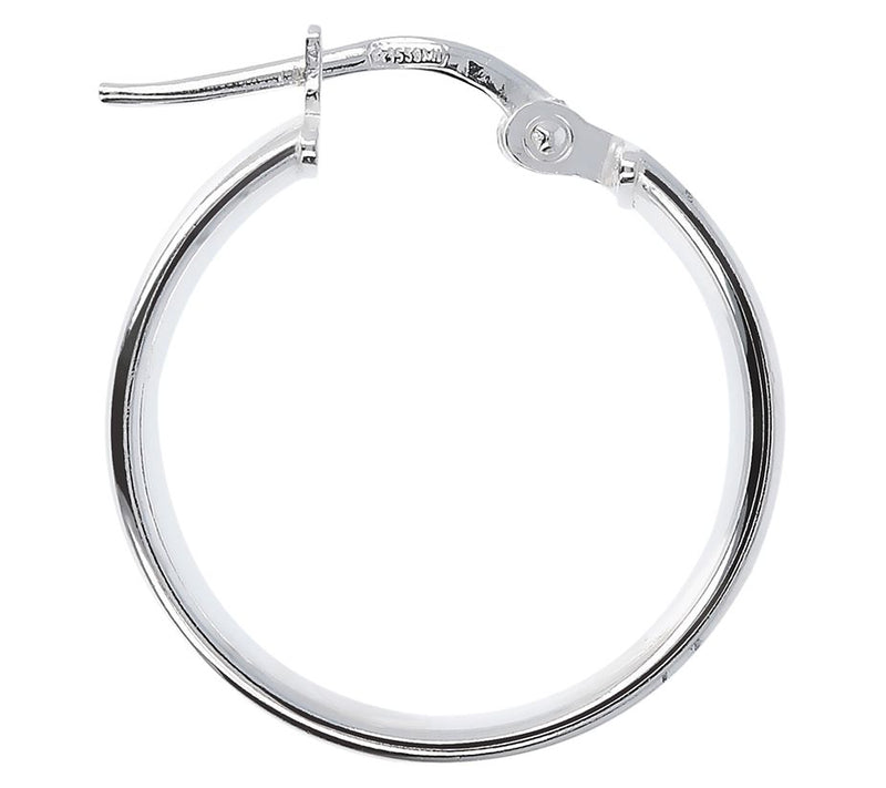 UltraFine Silver 3/4" Polished Round Hoop — View 8