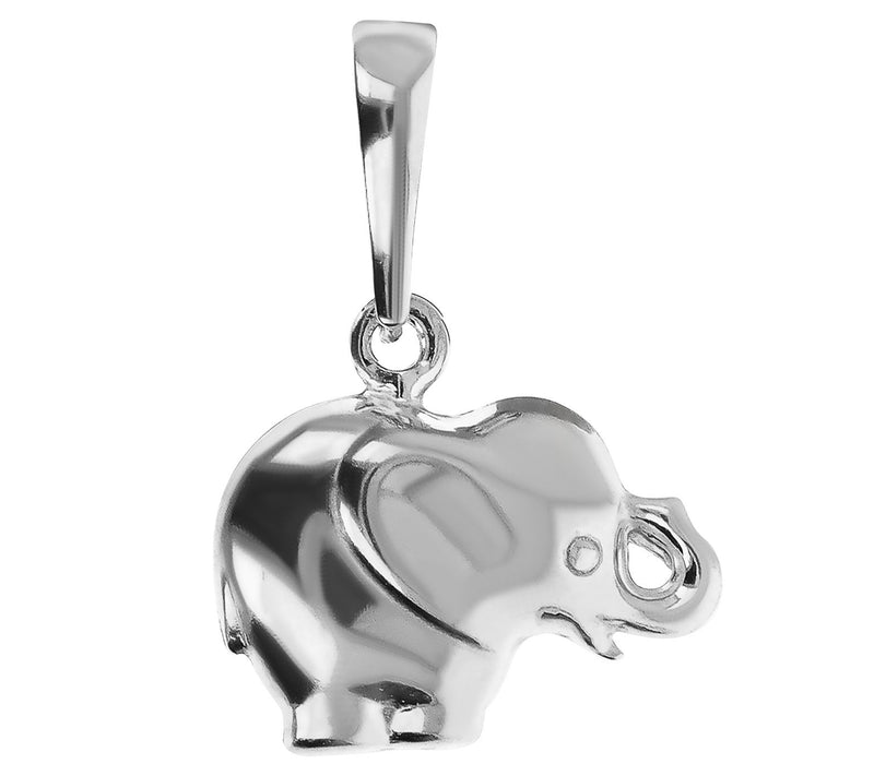 Ultrafine Silver Elephant Pendant — View 5
