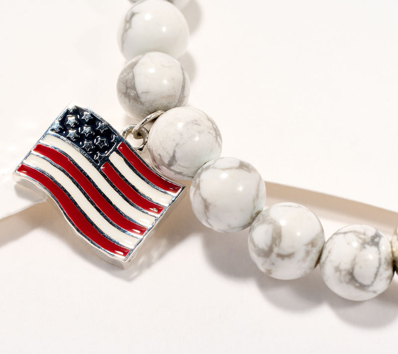 JAI Sterling Silver American Bead Charm Bracelet — View 8