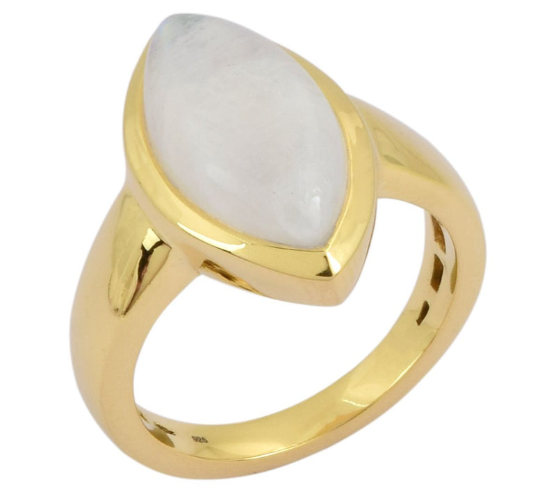 Affinity Gems Rainbow Moonstone Solitaire Ring,Sterling — View 6