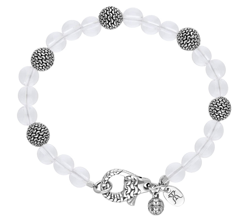 Tiffany Kay Studio Sterling Rock Crystal Bead Station Bracelet — Main view