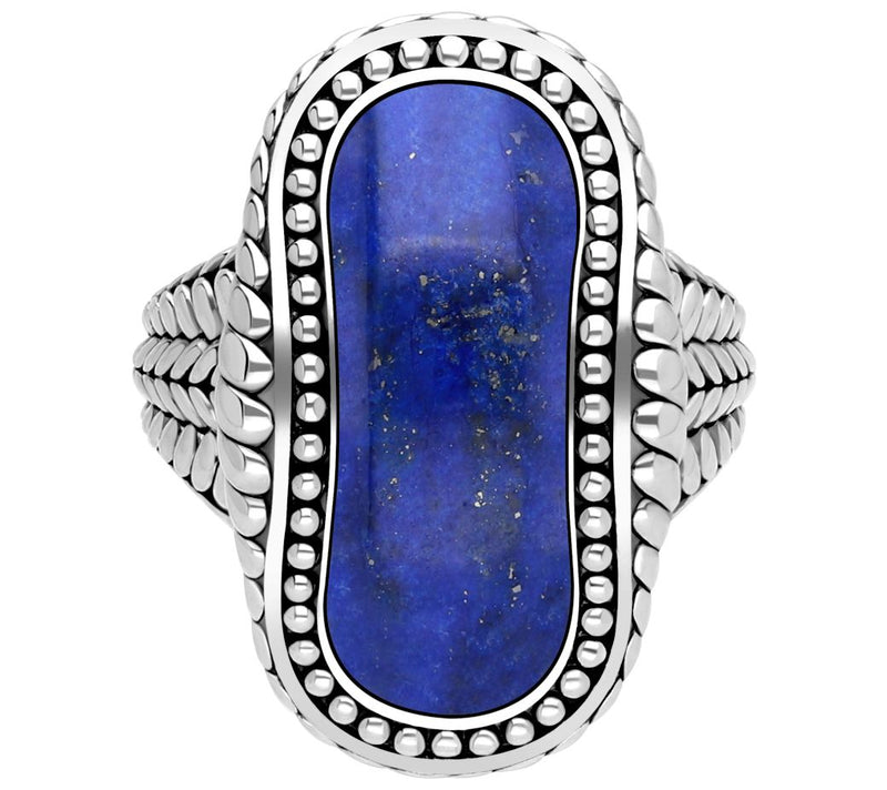 Tiffany Kay Studio Sterling Silver Lapis Herringbone Ring — Main view