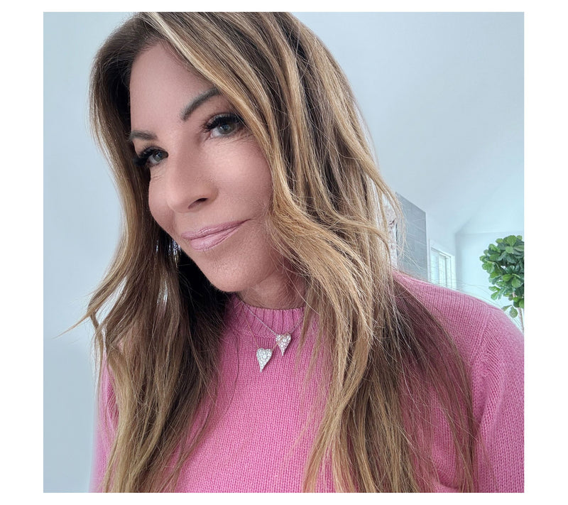 Diamonique x Jennifer Miller Pave Two-Tone Necklace, Sterling — View 9