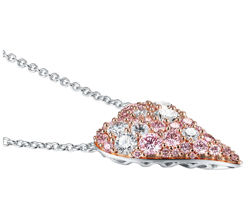 Diamonique x Jennifer Miller Pave Two-Tone Necklace, Sterling — View 7