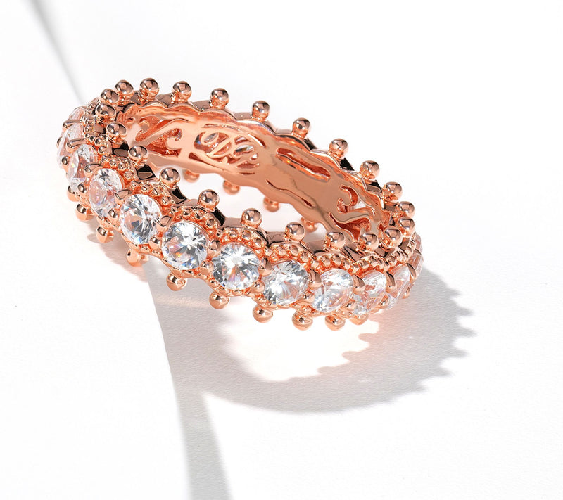 Dallas Prince White Zircon Signature Band Ring, Sterling Silver — View 7