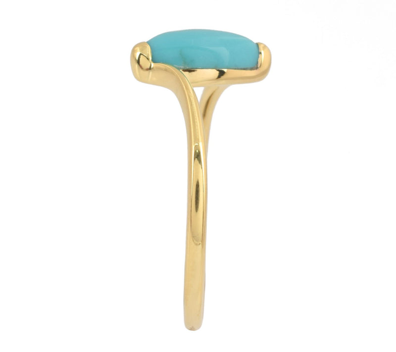 Affinity Gems Sleeping Beauty Turquoise Ring,14K Gold Plated — View 6