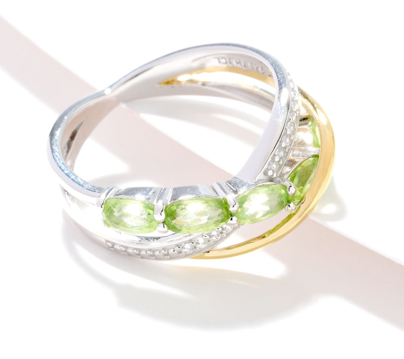 Affinity Gems Crossover Semi Precious Gemstone Ring, Sterling Silver — View 11