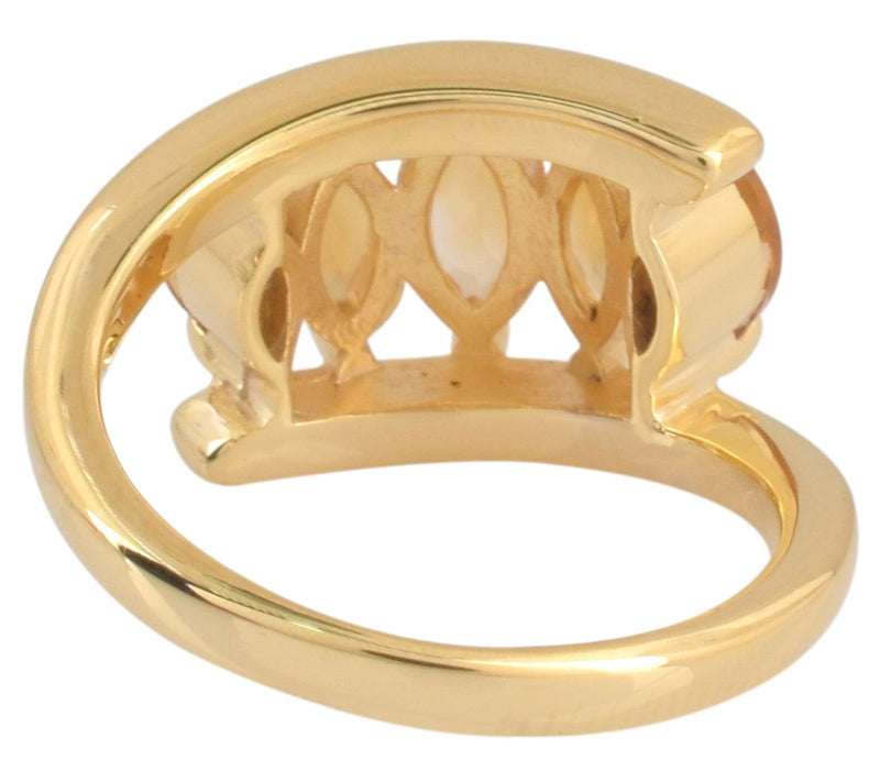 Affinity Gems 0.95 cttw Citrine Ring, 14K GoldPlated — View 3