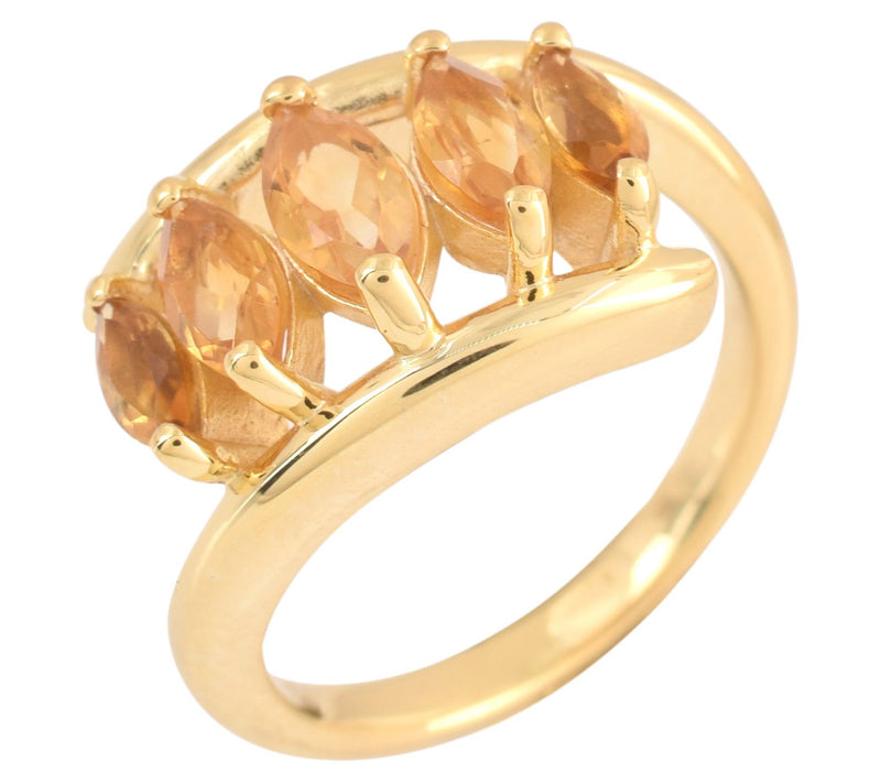 Affinity Gems 0.95 cttw Citrine Ring, 14K GoldPlated — View 7