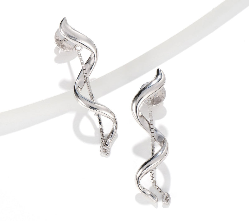 Christian James by Scott Grimes Sterling Silver Polished Twirl Earrings — Main view