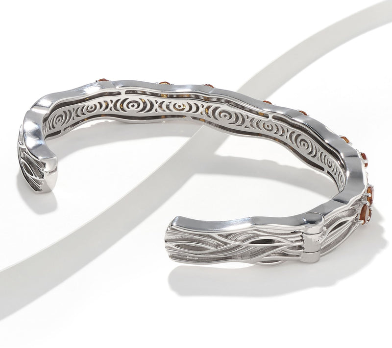 Christian James by Scott Grimes Sterling Silver Floating Gemstone Cuff — View 12