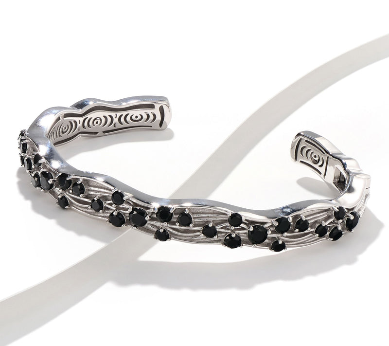 Christian James by Scott Grimes Sterling Silver Floating Gemstone Cuff — View 9