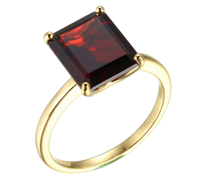 Affinity Gems 4.50 cttw Garnet Ring, 18K Gold Plated — Main view