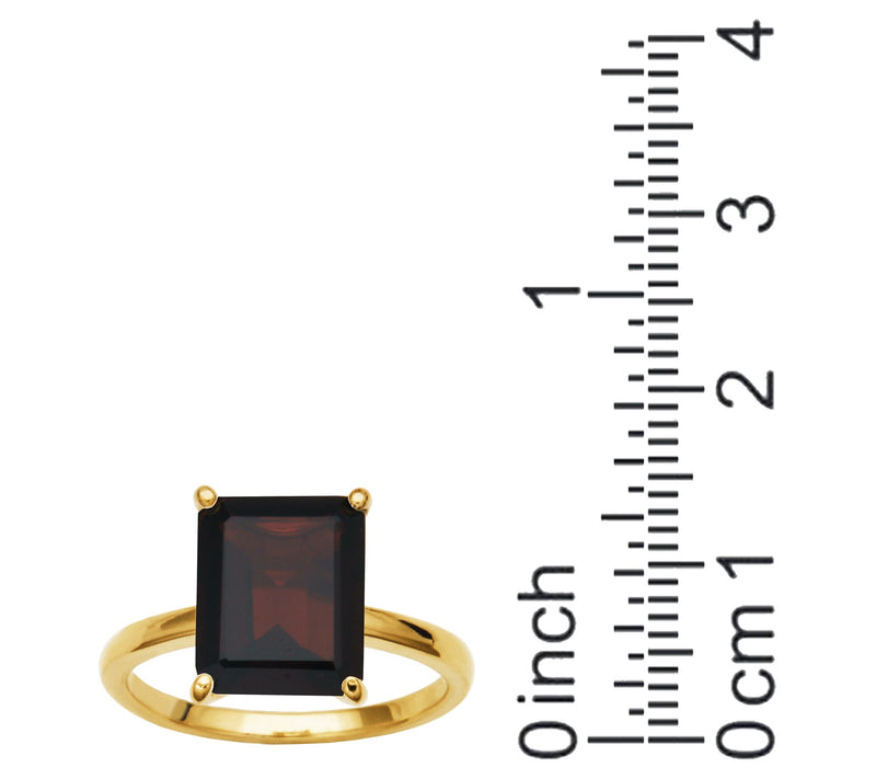 Affinity Gems 4.50 cttw Garnet Ring, 18K Gold Plated — View 4