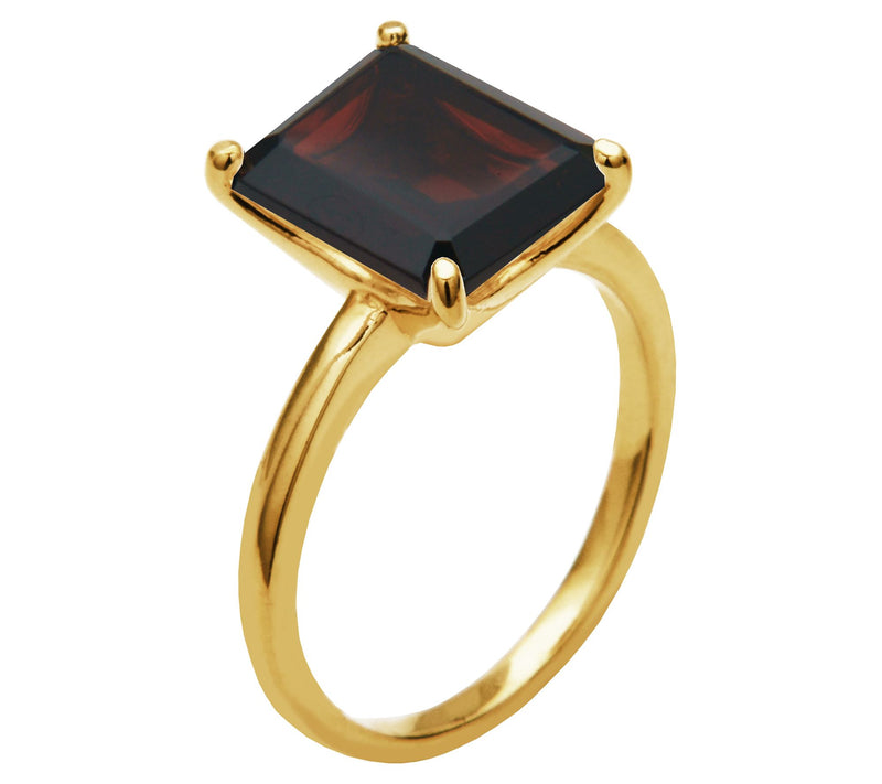 Affinity Gems 4.50 cttw Garnet Ring, 18K Gold Plated — View 3