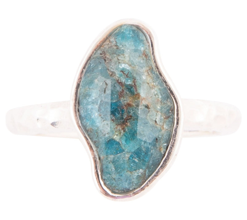 Barse Artisan Crafted Sterling Silver Luna BlueApatite Ring — View 3