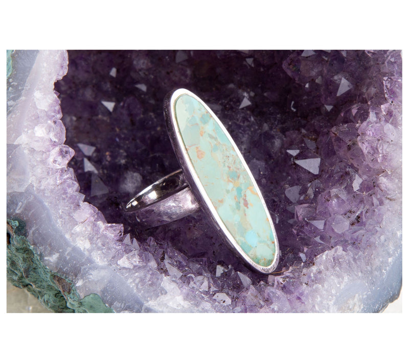 Barse Artisan Crafted Sterling Pueblo CompositeTurquoise Ring — View 3