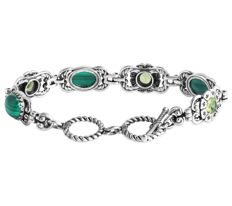 American West Sterling Gemstone Desert Bloom Tennis Bracelet — View 3