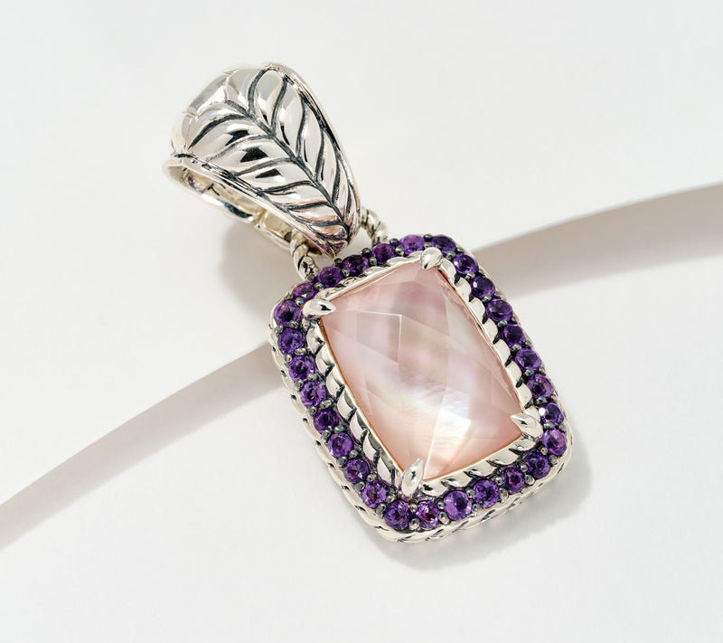 JAI Sterling Silver Gemstone Doublet Enhancer — Main view
