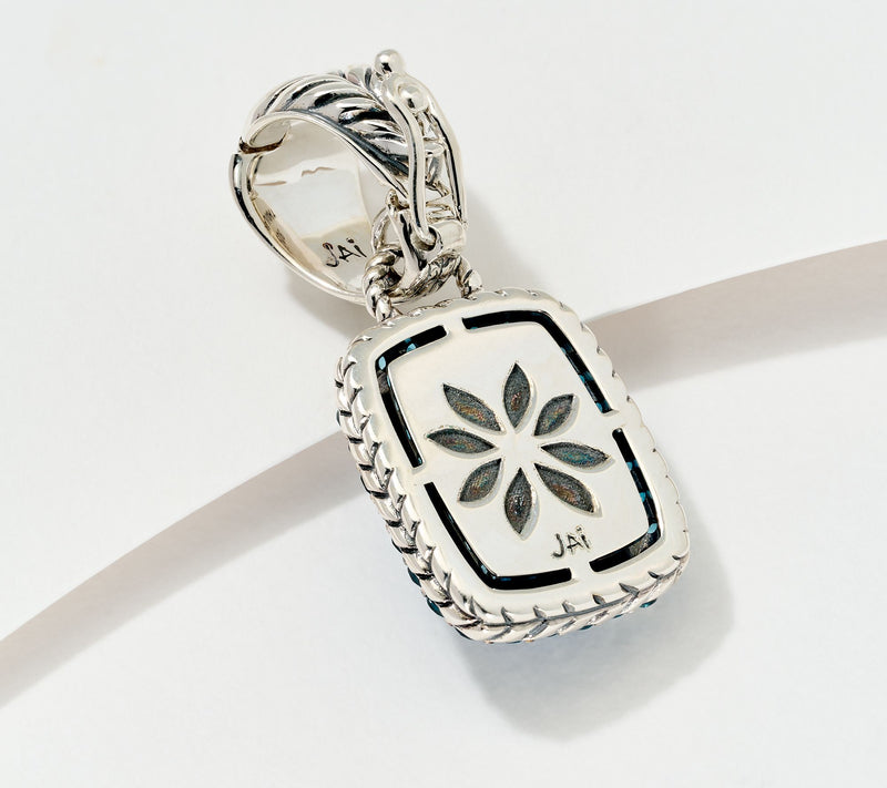 JAI Sterling Silver Gemstone Doublet Enhancer — View 10