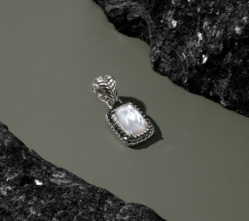 JAI Sterling Silver Gemstone Doublet Enhancer — View 12