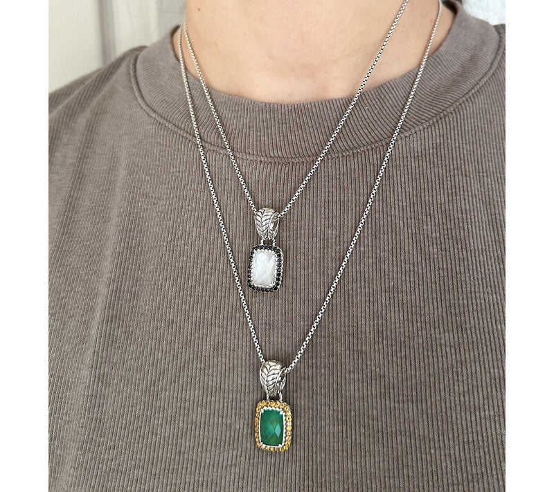 JAI Sterling Silver Gemstone Doublet Enhancer — View 11