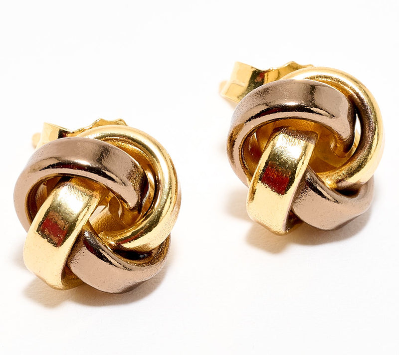 David Markstein Bronze Love Knot Stud Earrings — View 5