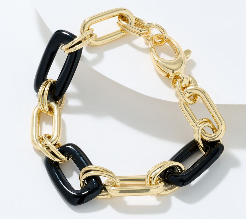 David Markstein Bronze Elongated Oval Gemstone Bracelet — View 3