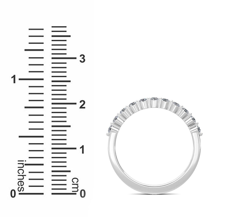 Vida Lab Diamonds 0.30 cttw Lab Grown Band Ring, 14K Gold — View 4