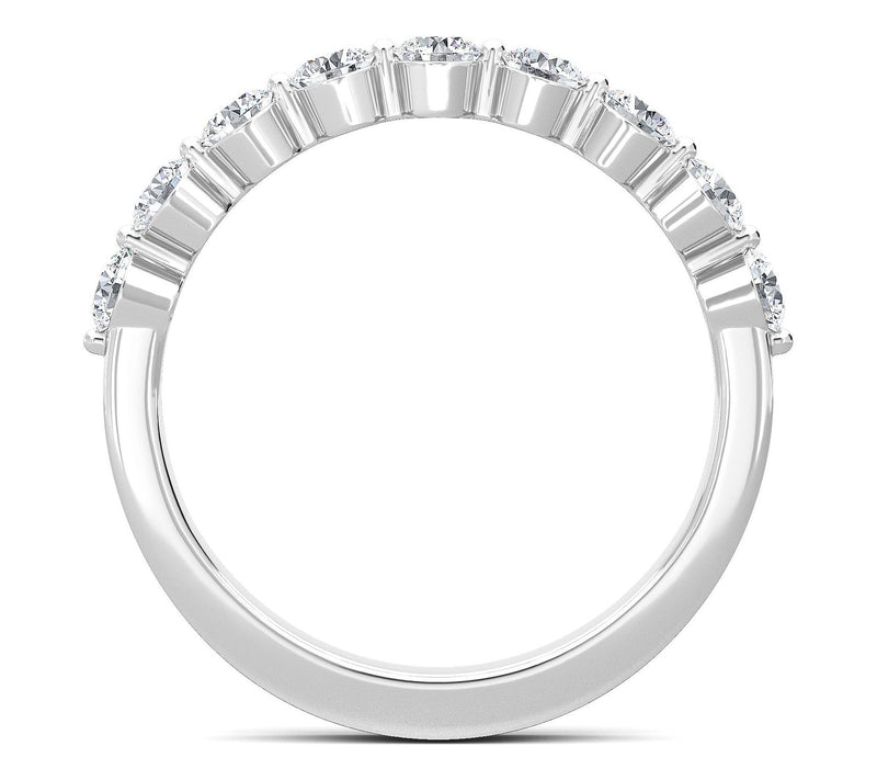 Vida Lab Diamonds Created 0.75 cttw Tanya BandRing, 14K Gold — View 2