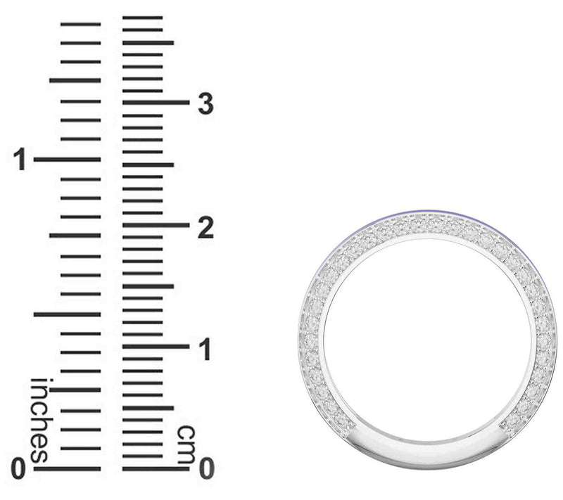 Vida Lab Diamonds Created Royal Blue Band Ring,Sterling — View 8